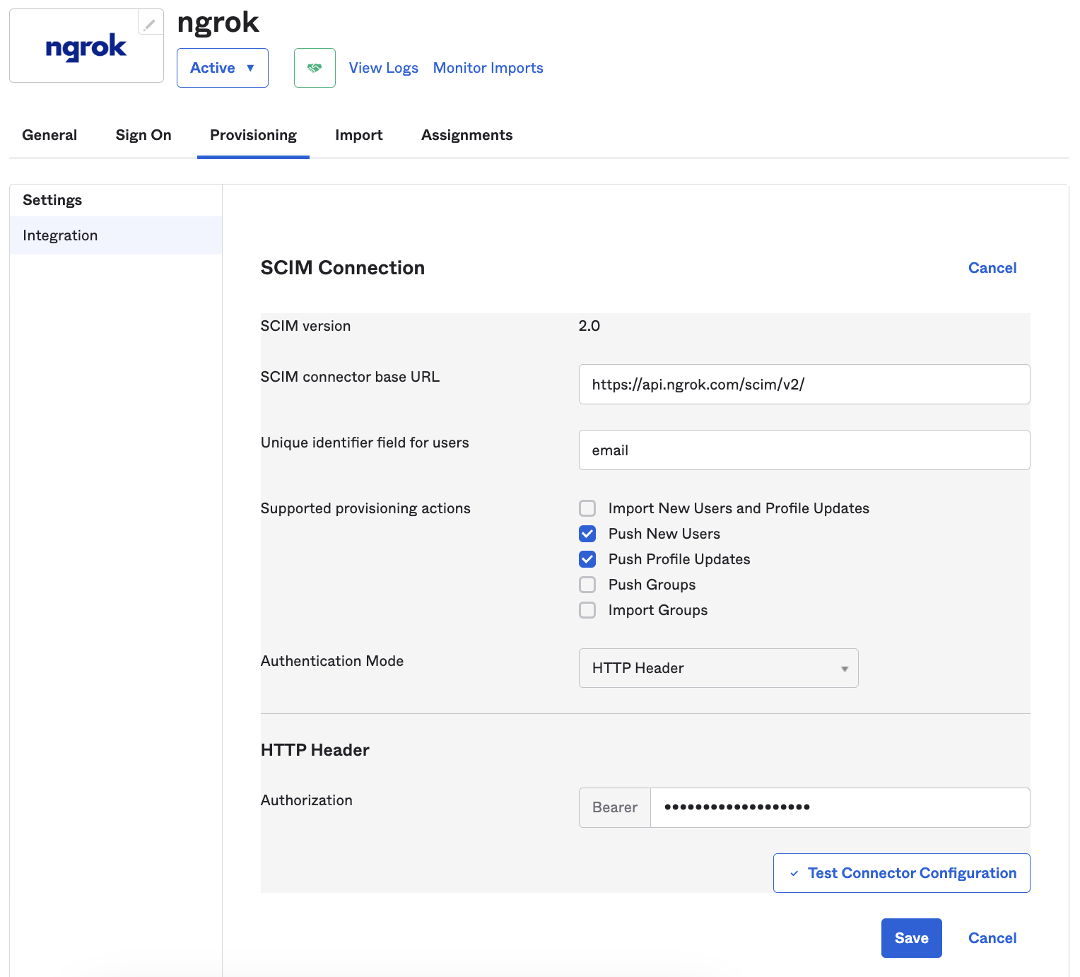 Okta Application Provisioning